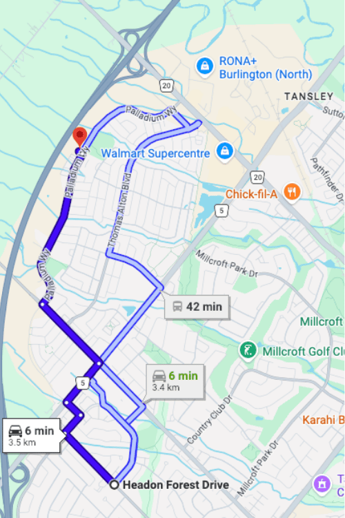 directions-from-headon-forest-to-white-rose-dental-studio